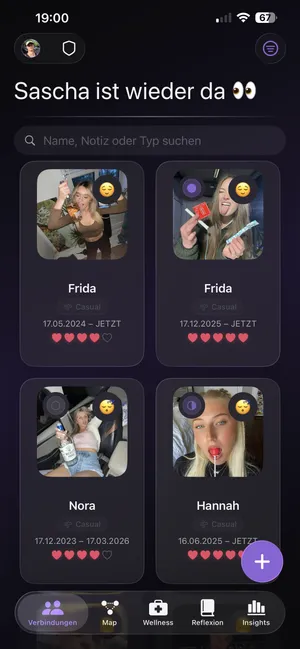 Verbindungen – Roster App Screenshot