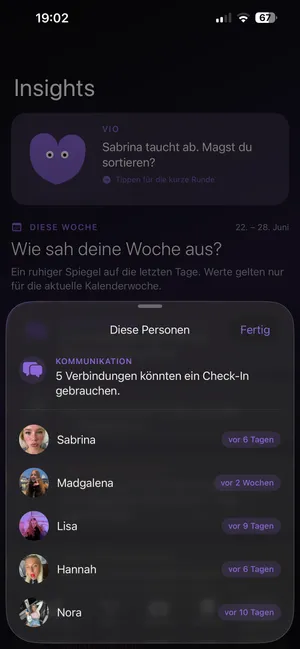 Insights – Roster App Screenshot